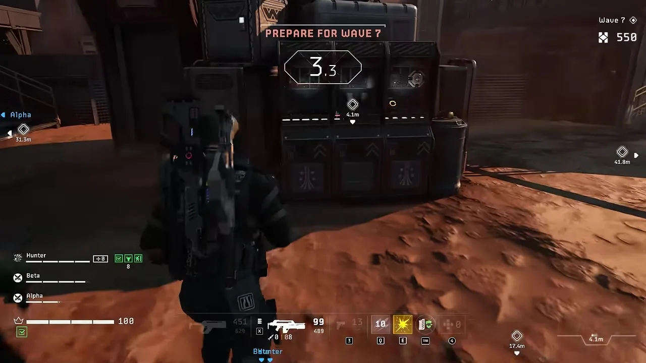 Horde wave break — vending machine / resupply UI