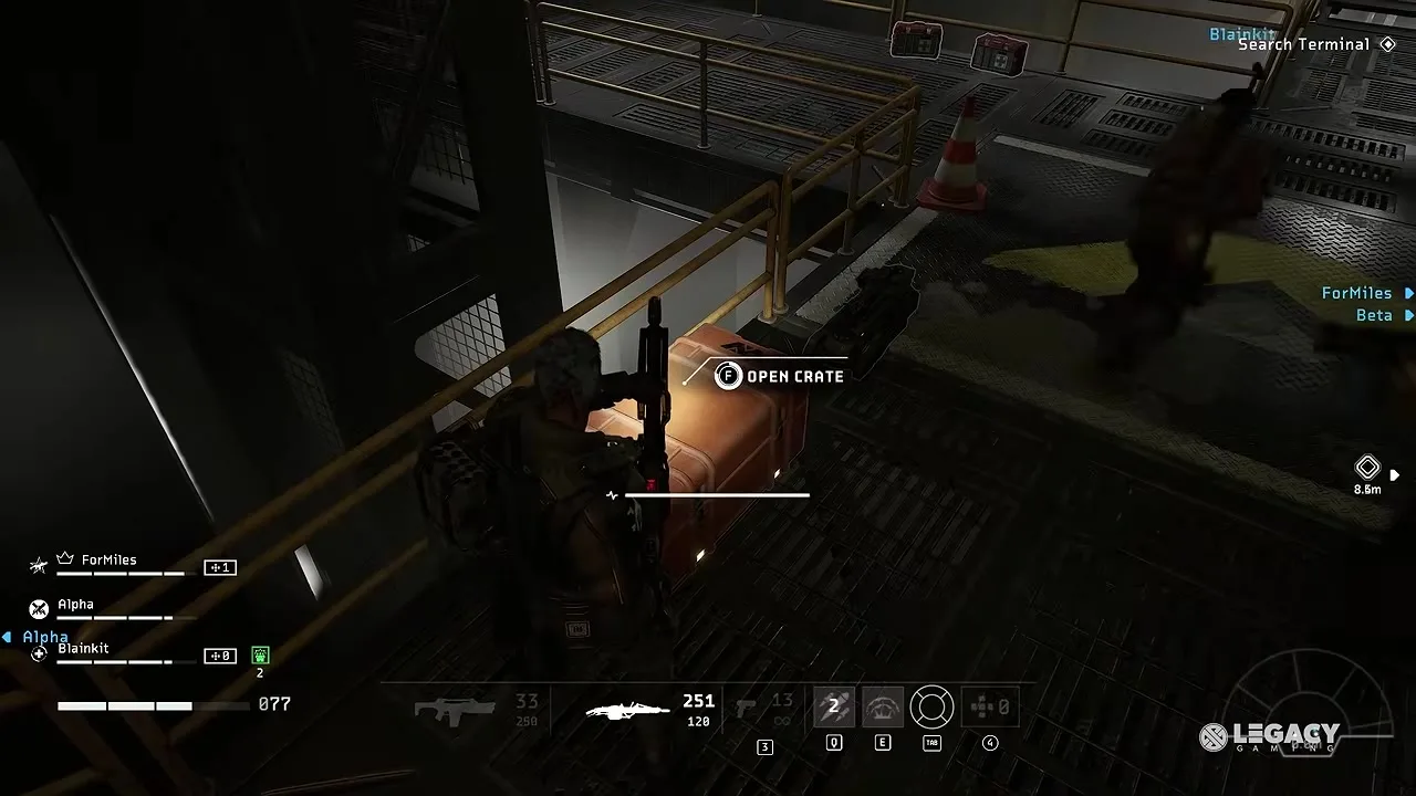 Health kits next to ammo crates on a hold point